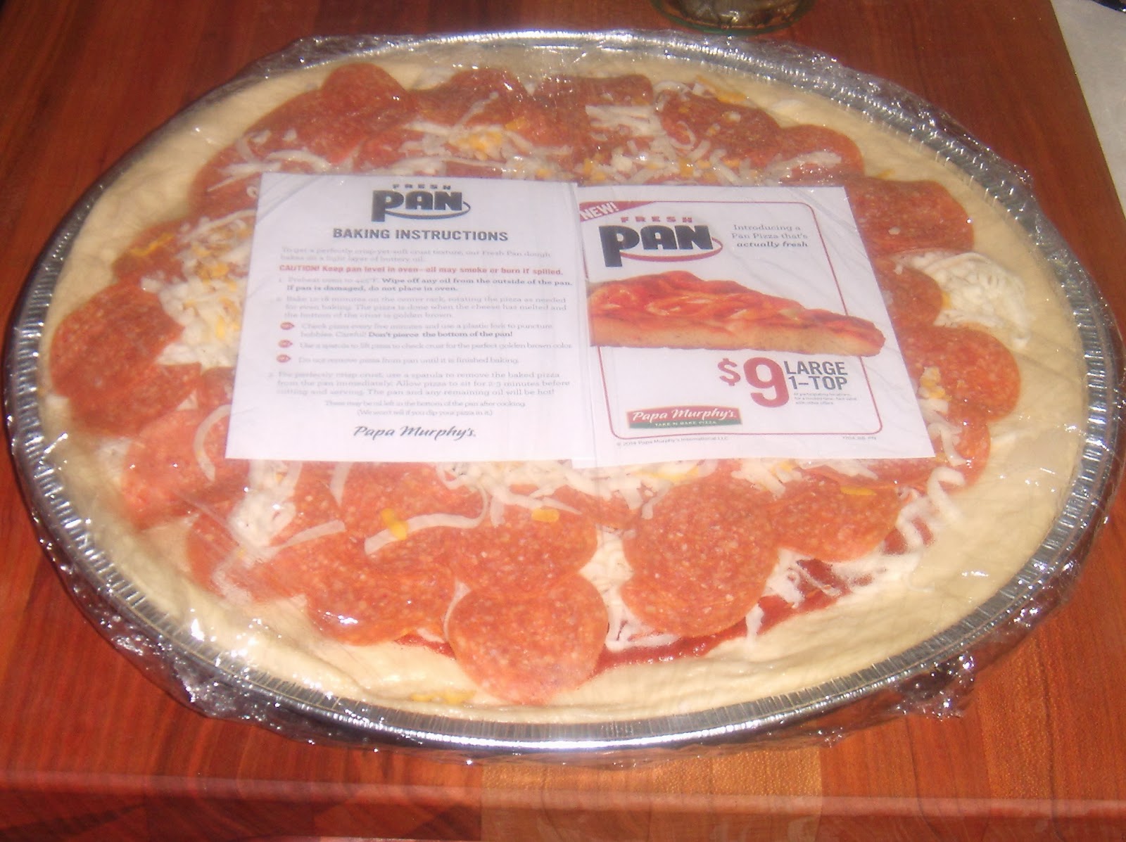 papa murphy pizza baking instructions